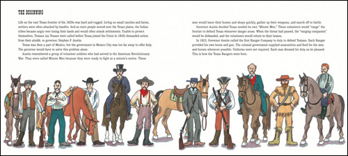 inside pages of The Texas Rangers: Legendary Lawmen